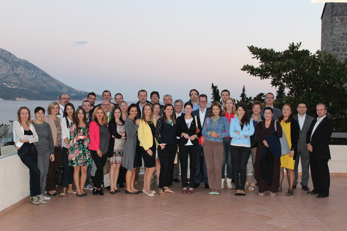 Participants at the SEECOM2014 conference in Budva, Montenegro, September 2014